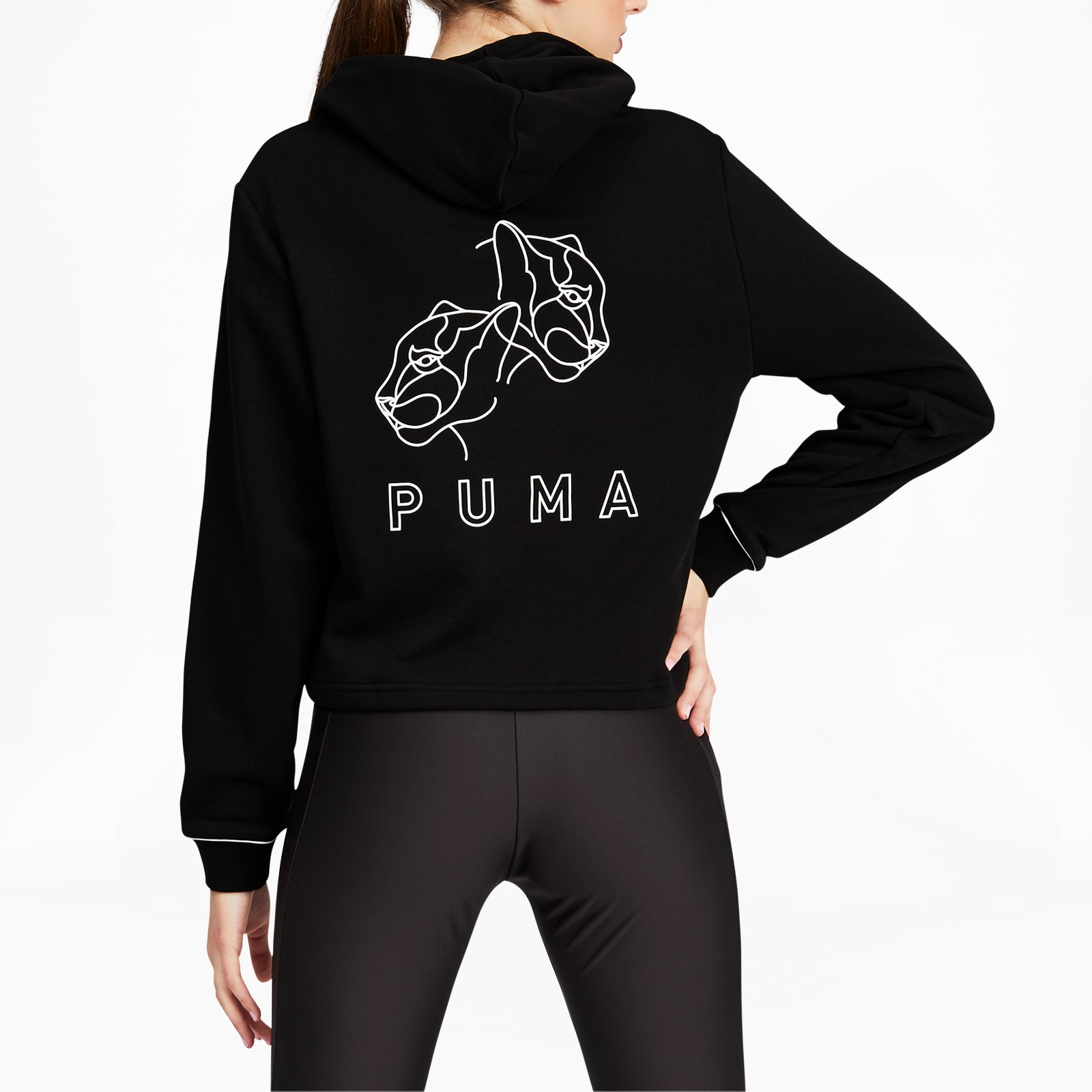 Худи PUMA Style Cat Hoodie WMNS (черное) — фото 5