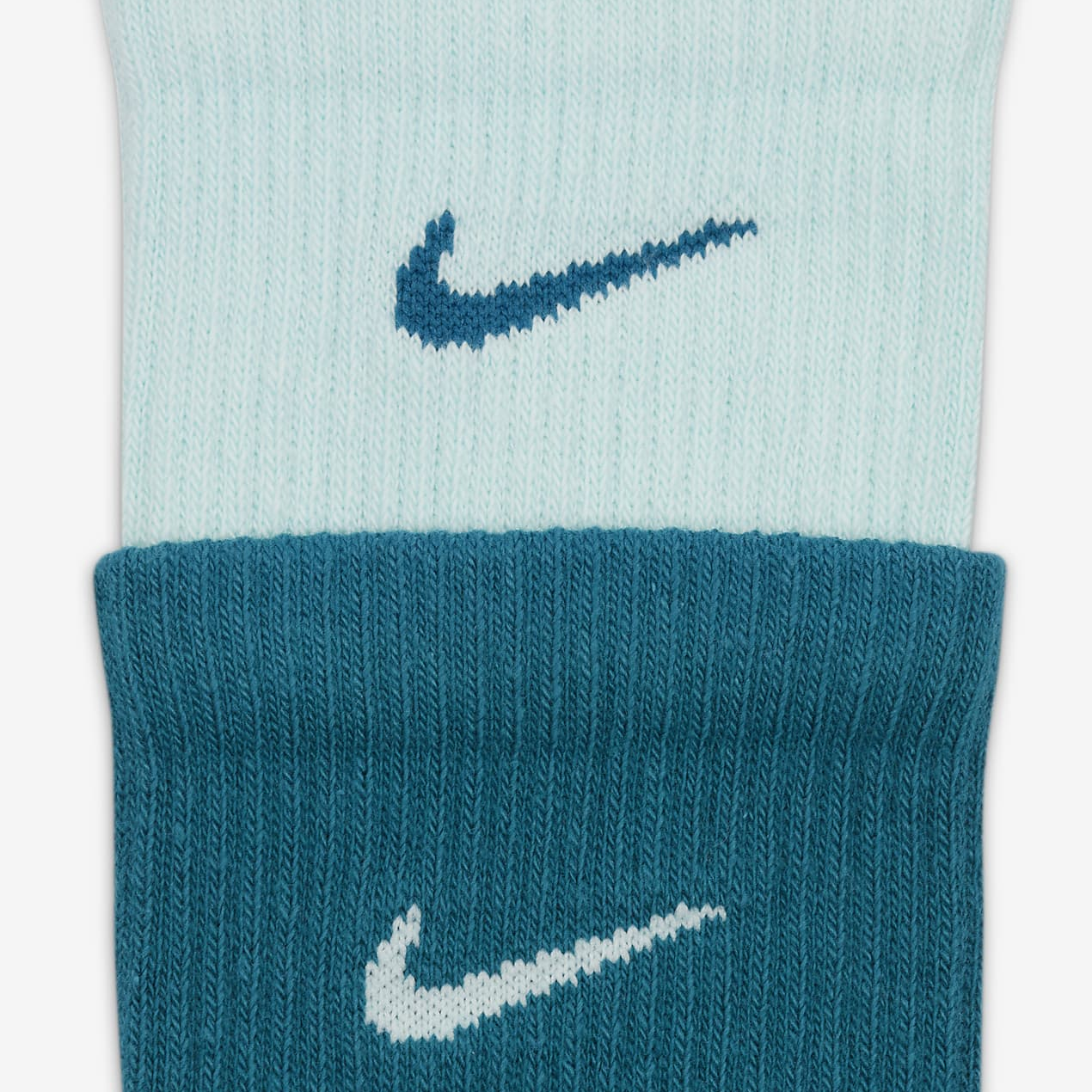 Nike Crew Socks Unisex 1 Pack Geode Water Duck Cyan