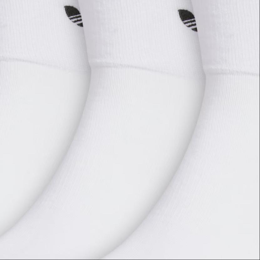 Adidas Originals ANKLE SOCKS Crew Socks Unisex 3 Pack White