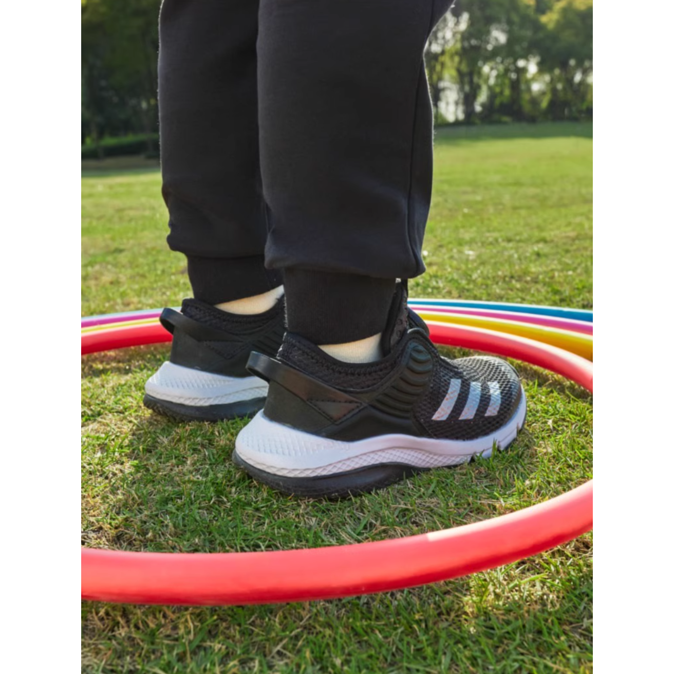 Детские кроссовки adidas Activeflex Boa K (черно-белые) — фото 4