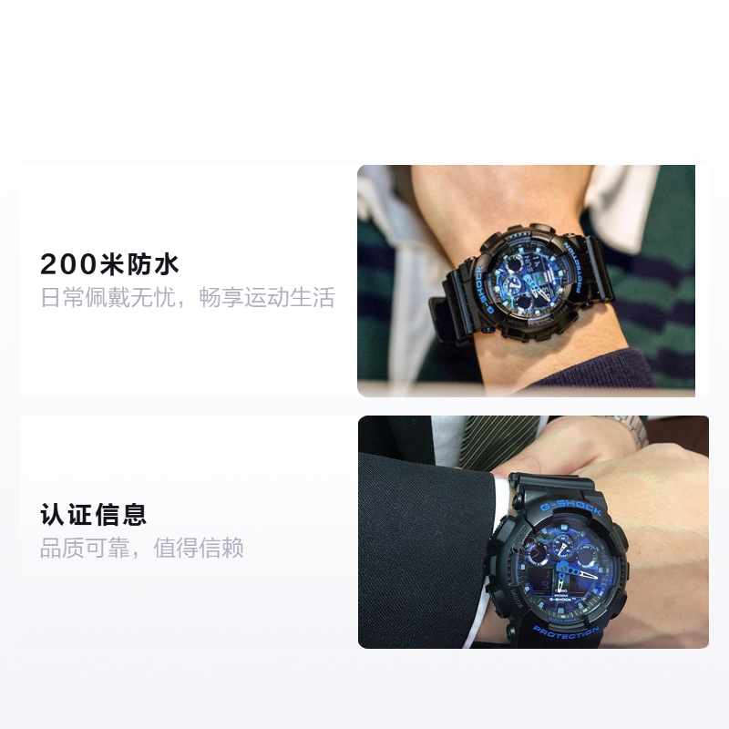 Женские часы Casio G-SHOCK (синие) — фото 2