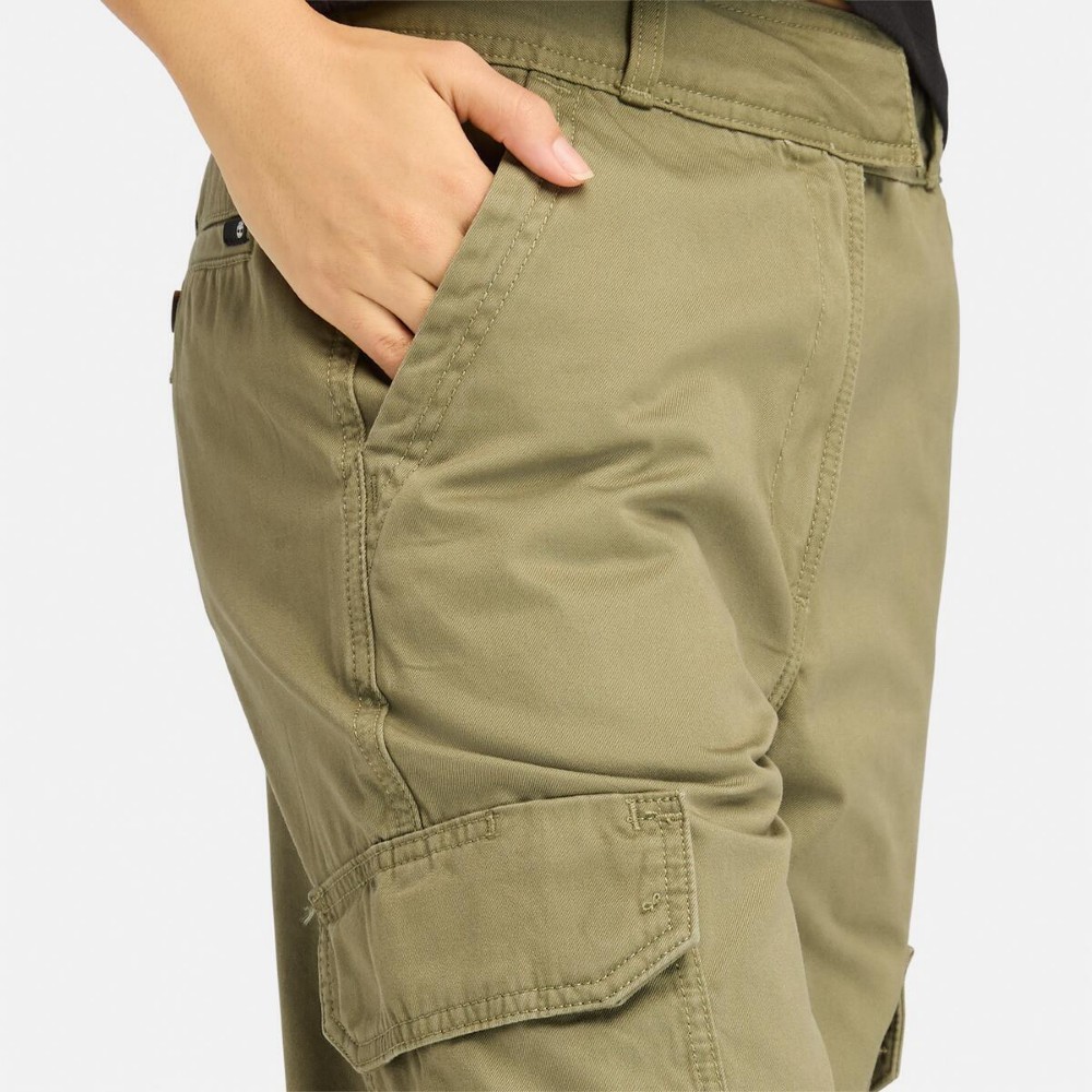 Женские штаны Timberland SS24 (зеленые) — фото 4