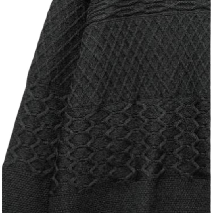Мужской свитер nanamica FW25 Crew Neck Sweater (черный) — фото 2