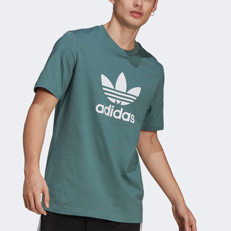 Мужские футболка adidas originals T (зеленый) — фото 3