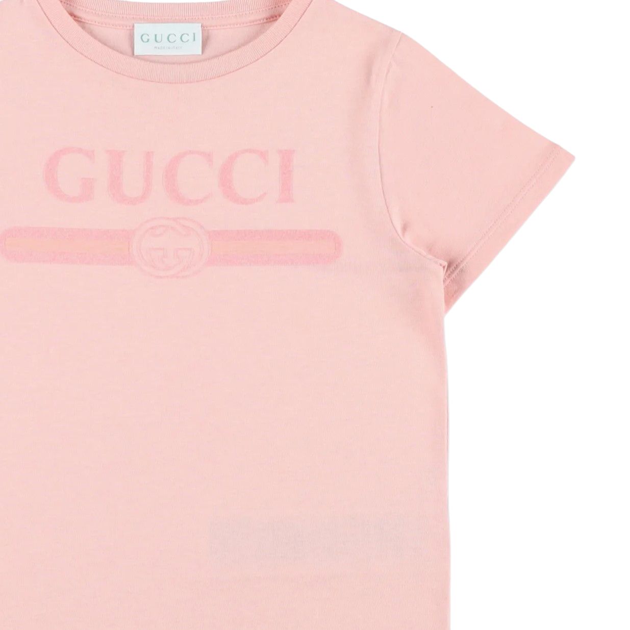Детская футболка Gucci SS26 (розовая) — фото 3