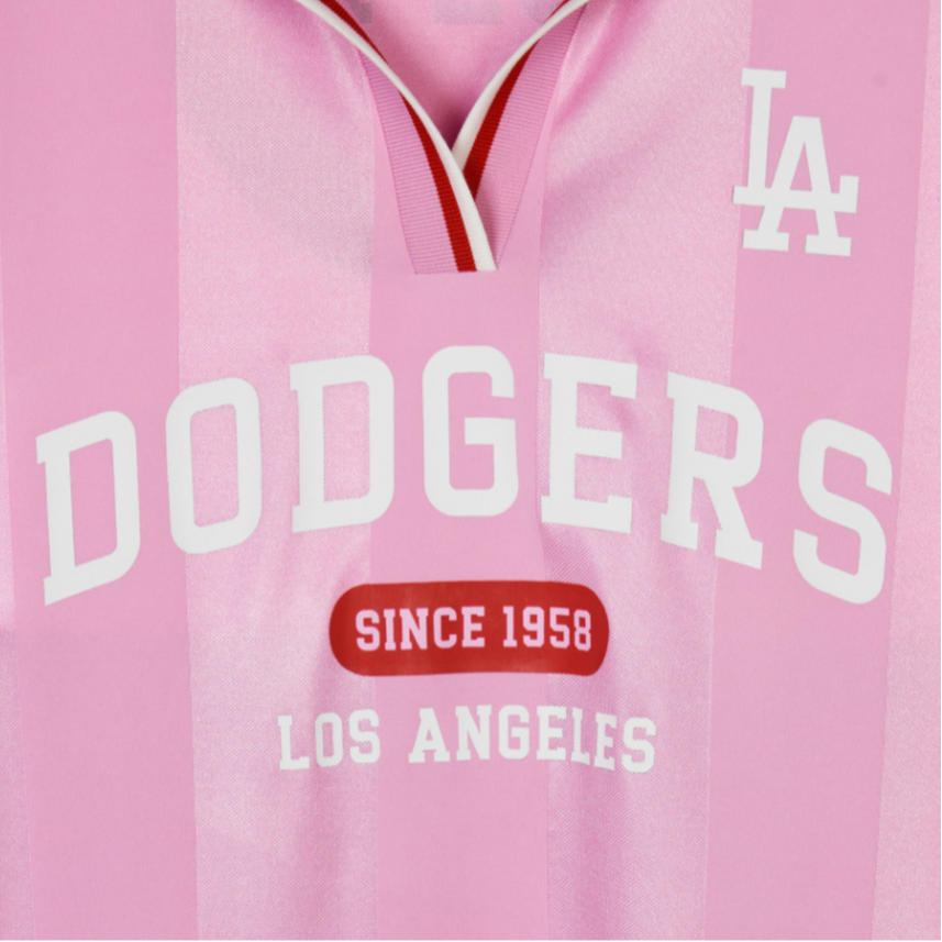 MLB Los Angeles Dodgers Retro Soccer Jerseys Women’s Pink