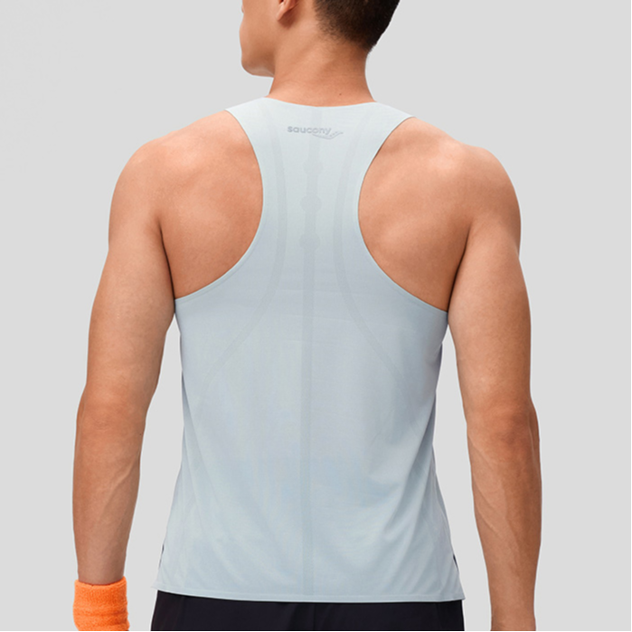 Saucony Running Tank Top Men’s Light Gray Green