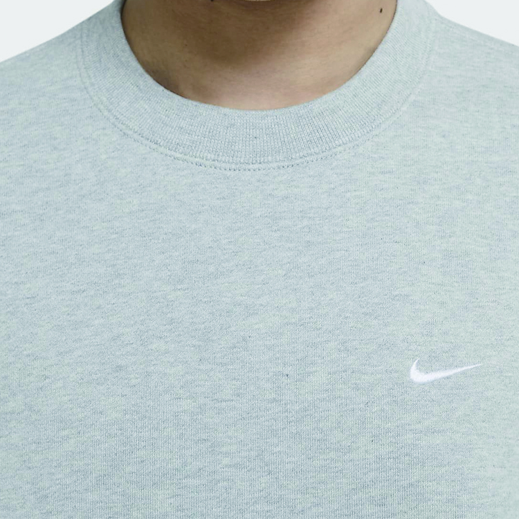 Мужское худи Nike с вышитым логотипом (серое) — фото 4
