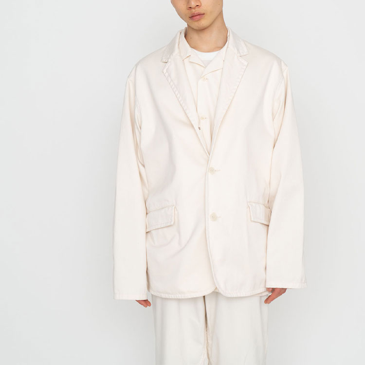 Мужская куртка nanamica SS23 Chino Jacket (бежевая) — фото 2