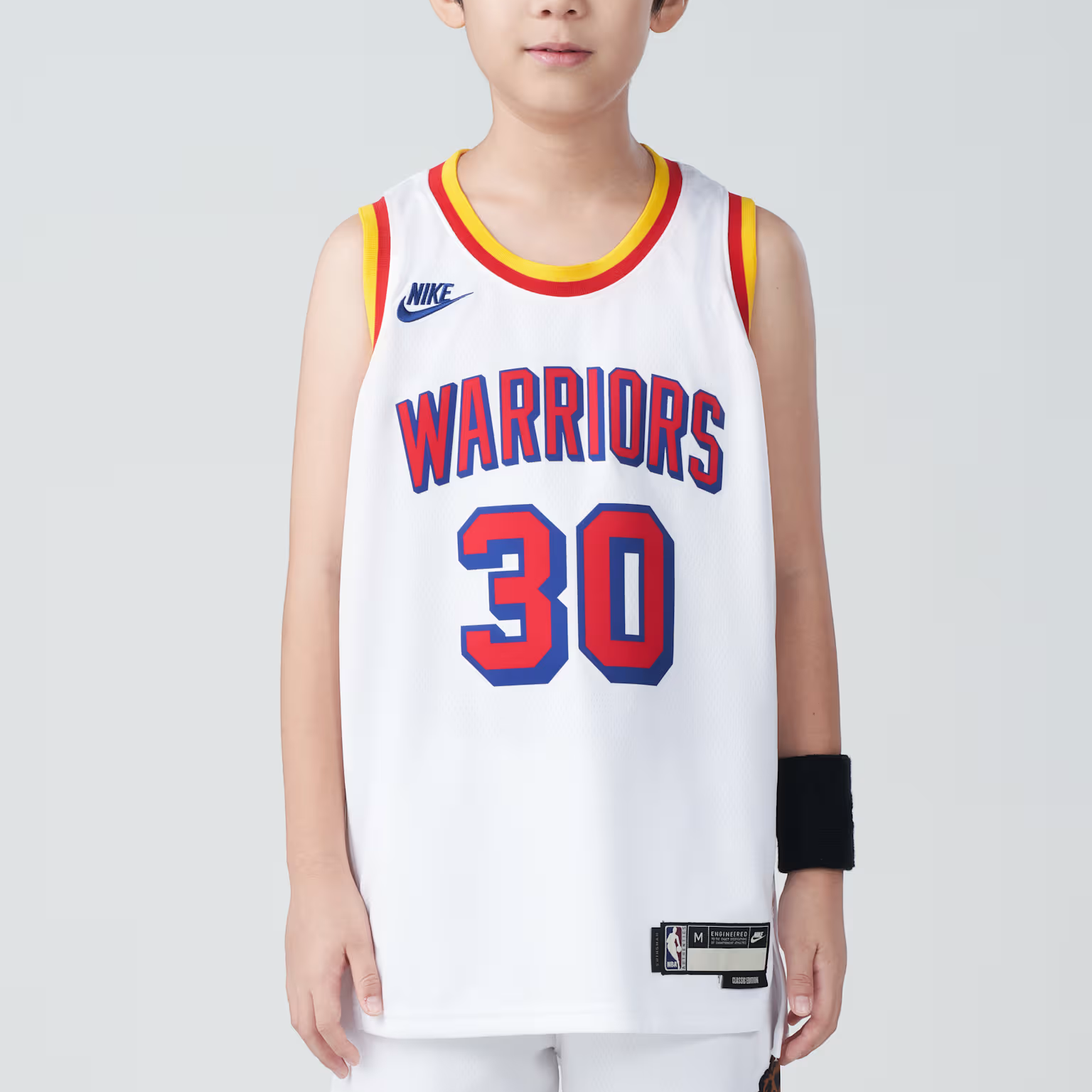 Мужская футболка Nike/ DRI-FIT NBA Hardwood ClassicsSwingman Jersey (белый) — фото 4
