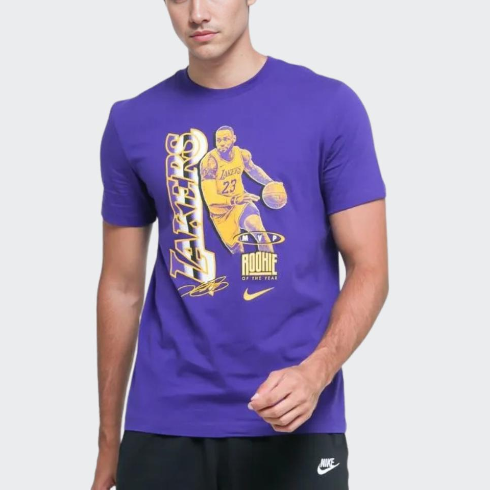 Мужская футболка Nike x NBA Lebron James Select Series T (фиолетовая) — фото 3