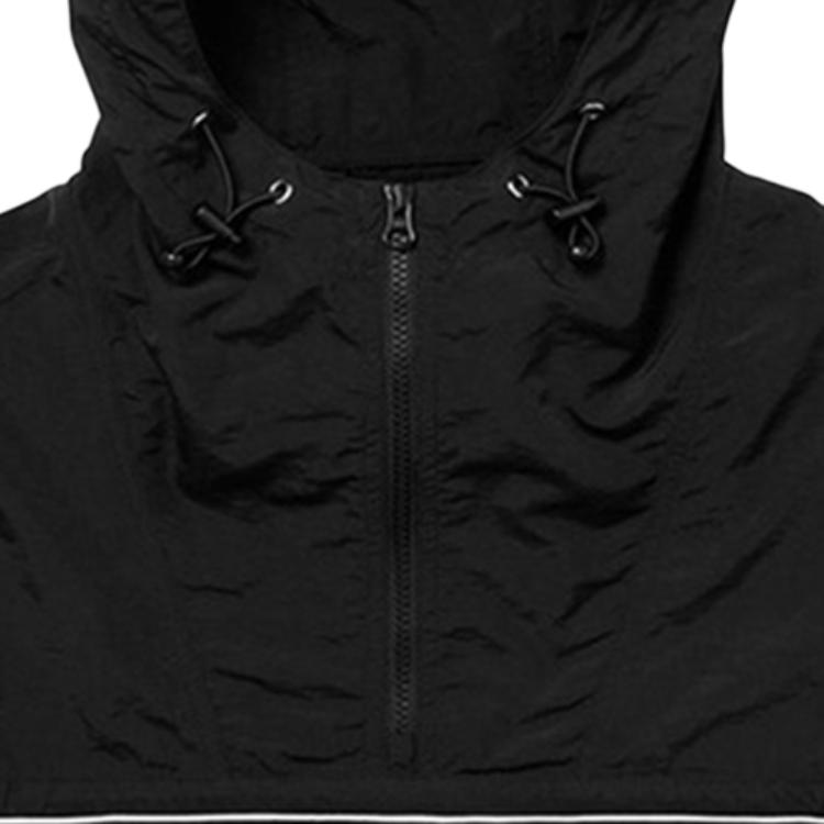 Куртка Supreme SS18 Split Anorak Black (черно-красная) — фото 3