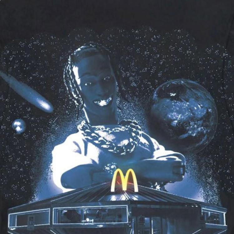 Худи Travis Scott Cactus Jack x McDonald (черное) — фото 3