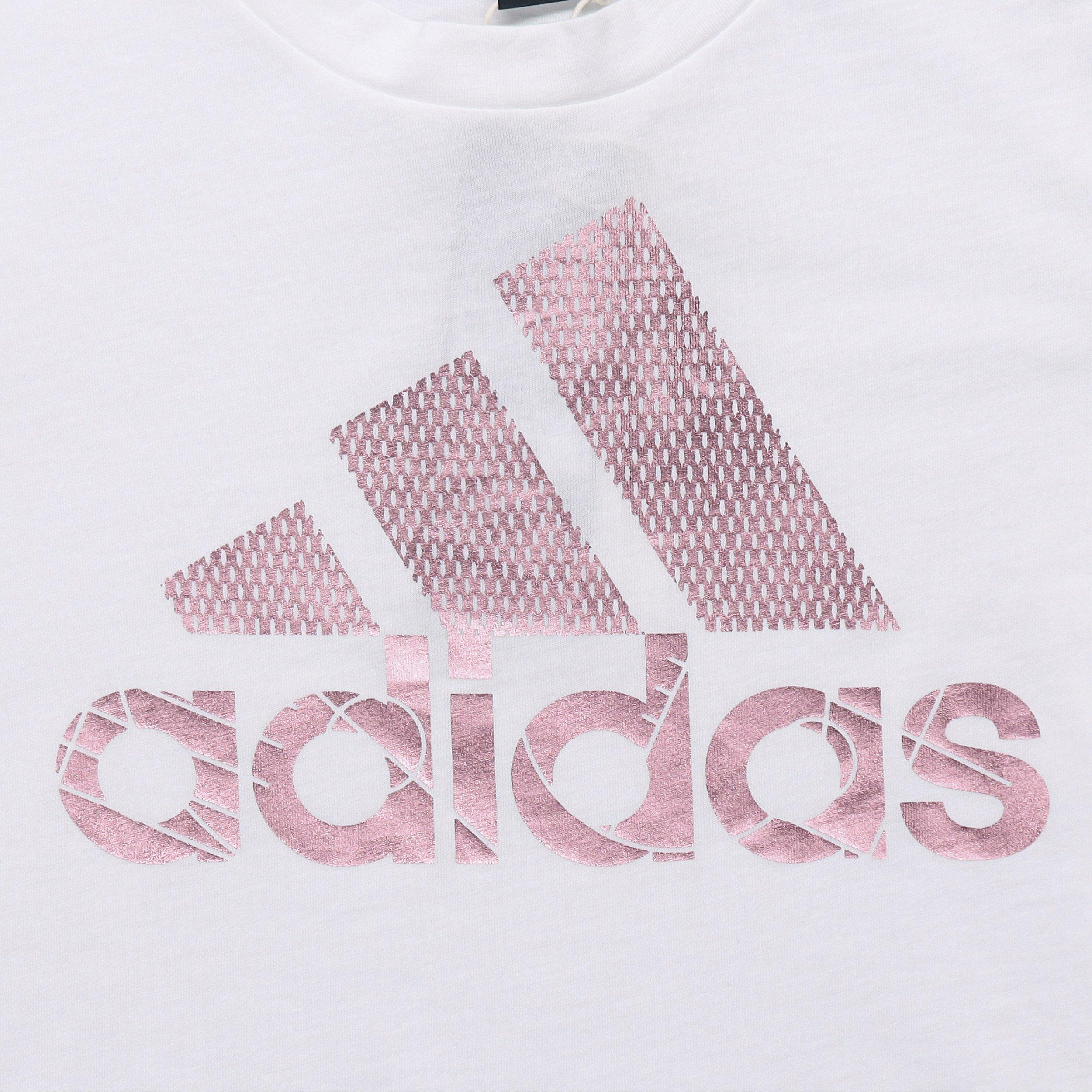 Женская футболка adidas (белая) — фото 6