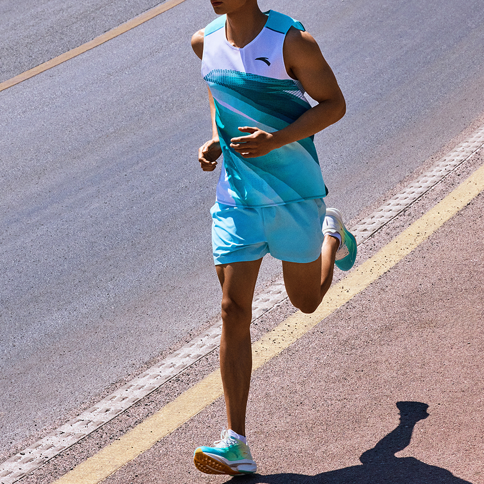 Anta Running Collection Running Tank Top Men’s Distant Mountain Turquoise