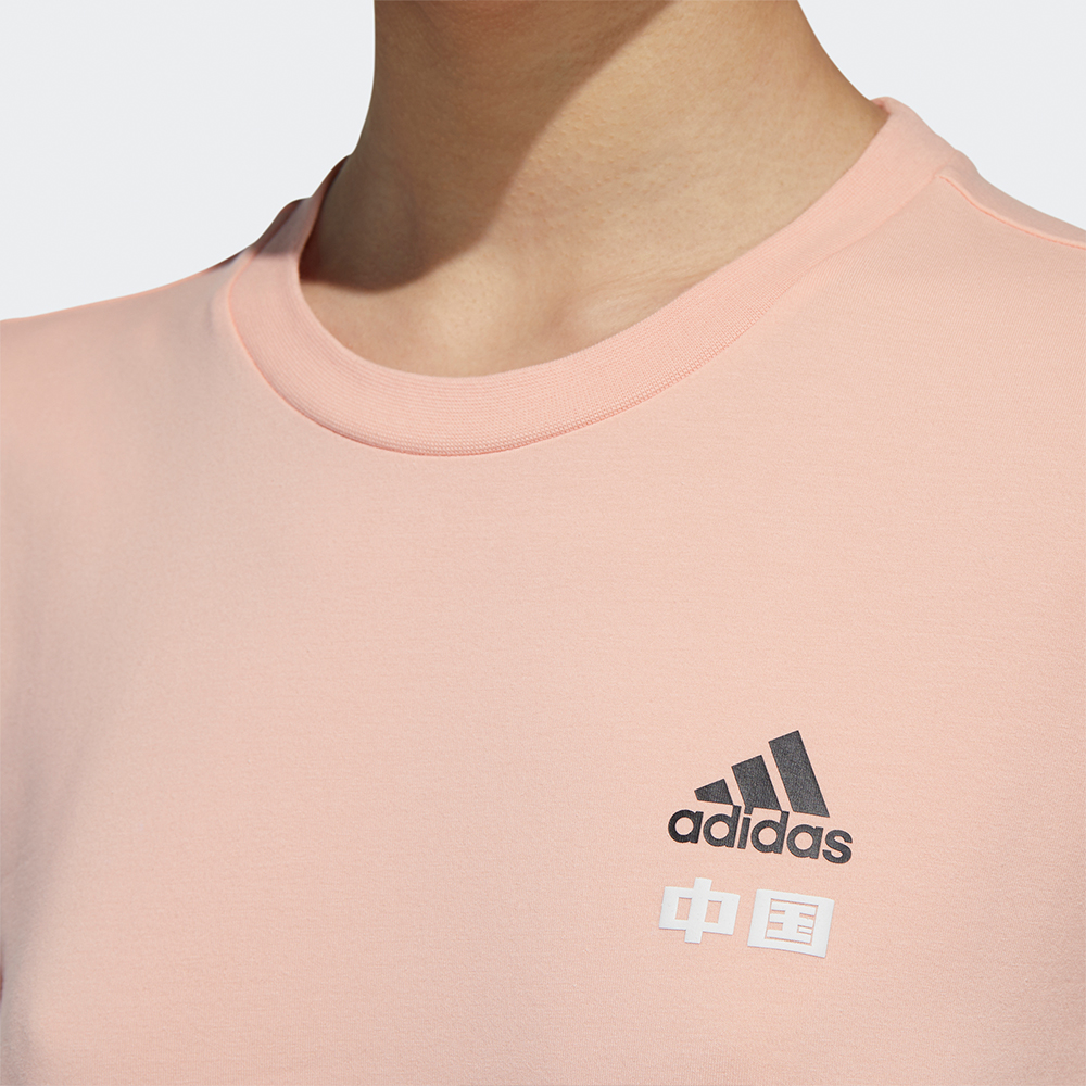 Женская футболка adidas China Tee W 2 (розовая) — фото 5