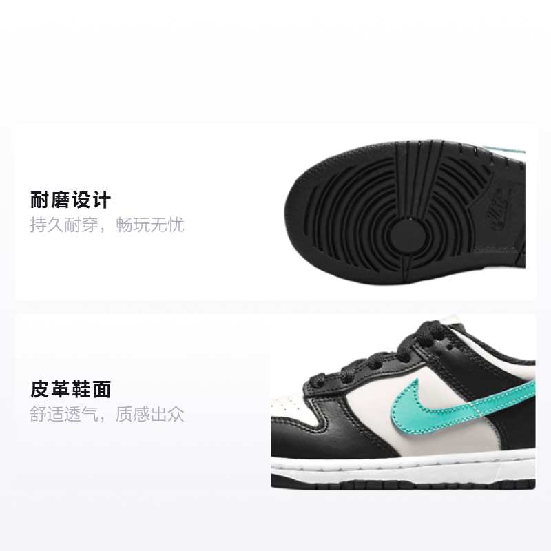 Кроссовки Nike Dunk Tiffany (тиффани-зеленый) — фото 2