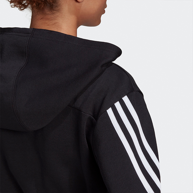 Женское худи adidas Crop Hoodie (черное) — фото 6