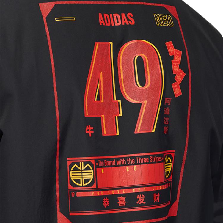 Мужская куртка adidas neo (черная) — фото 5