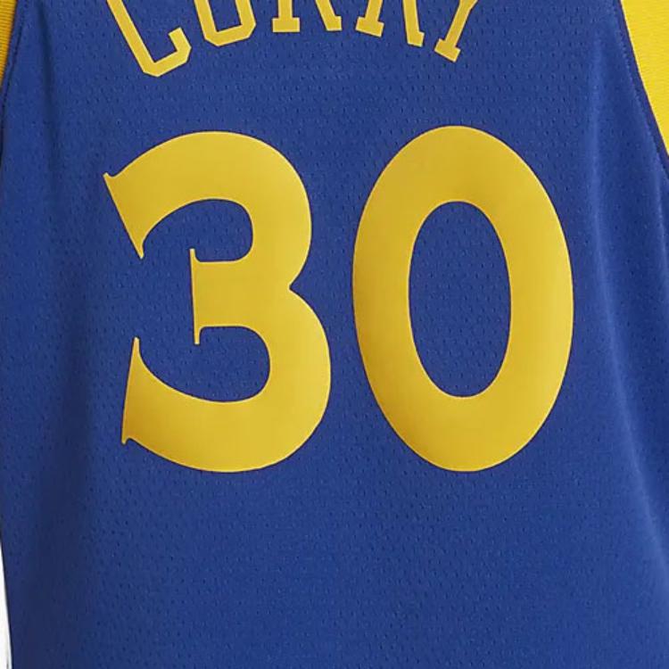 Nike Retro Sports Basketball Jersey Golden State Warriors, Curry Size 30 Unisex Blue