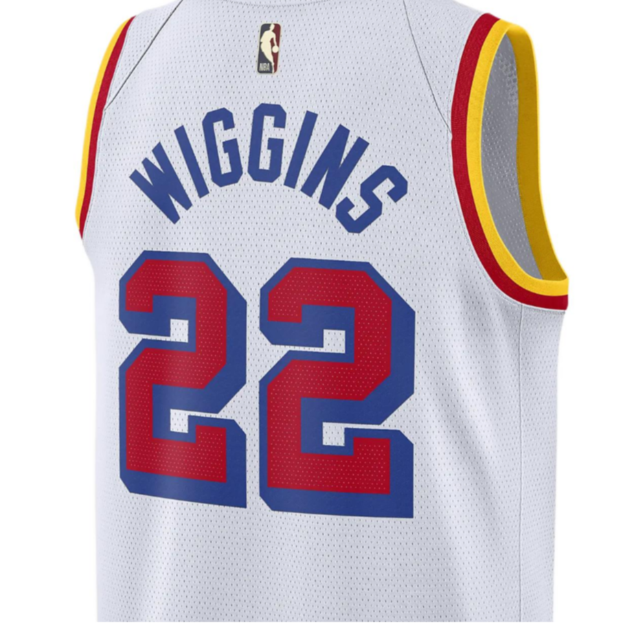 Nike DRI FIT NBAGolden State Warriors Andrew Wiggins Basketball Jersey Men’s White