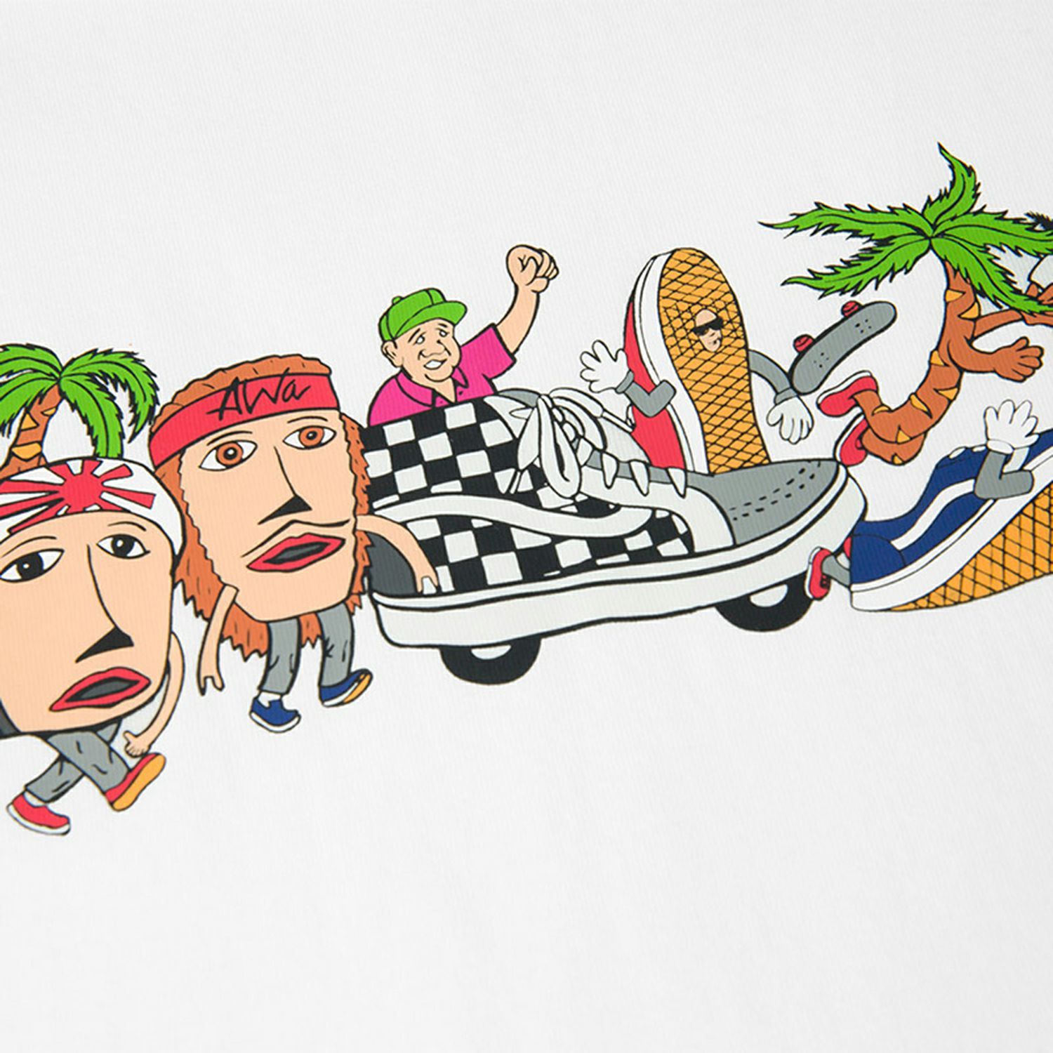 Мужская футболка Vans AP FUN SQUAD (белый) — фото 4