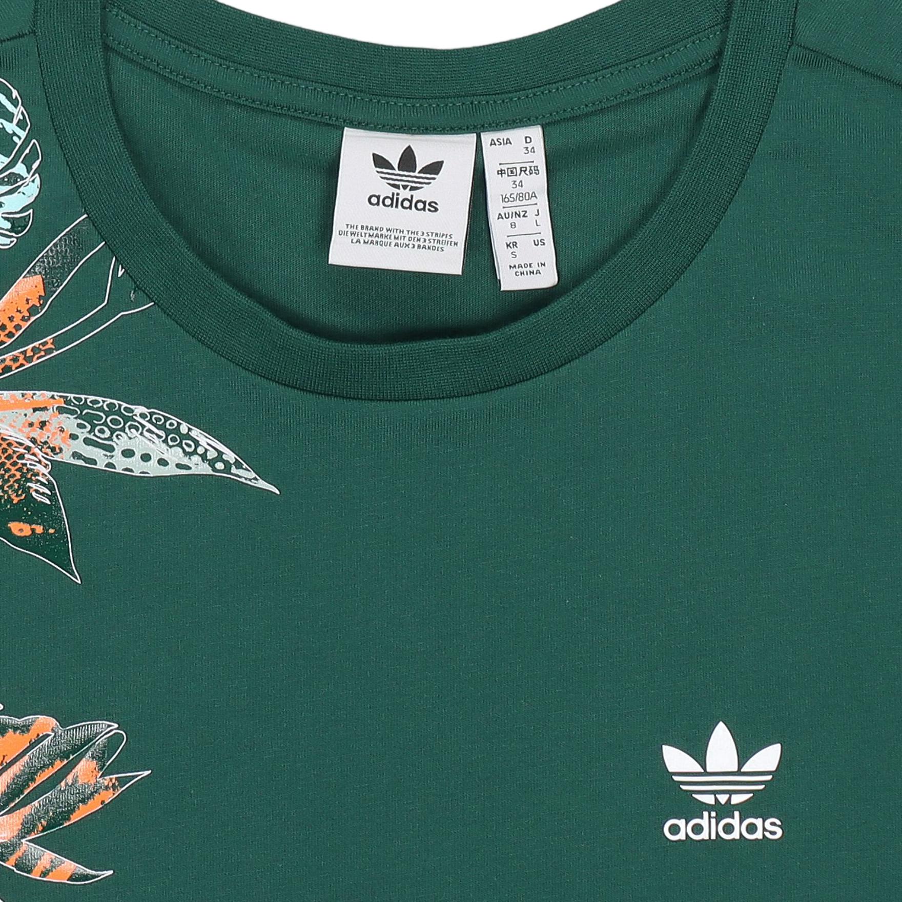 Женская футболка adidas originals (зеленая) — фото 6