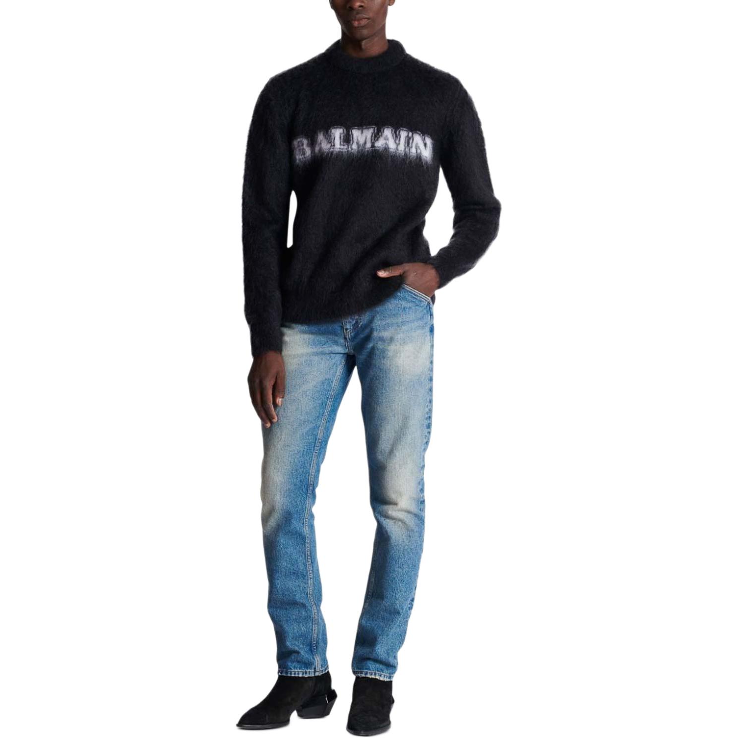 Мужской свитер BALMAIN SS23 (черный) — фото 6