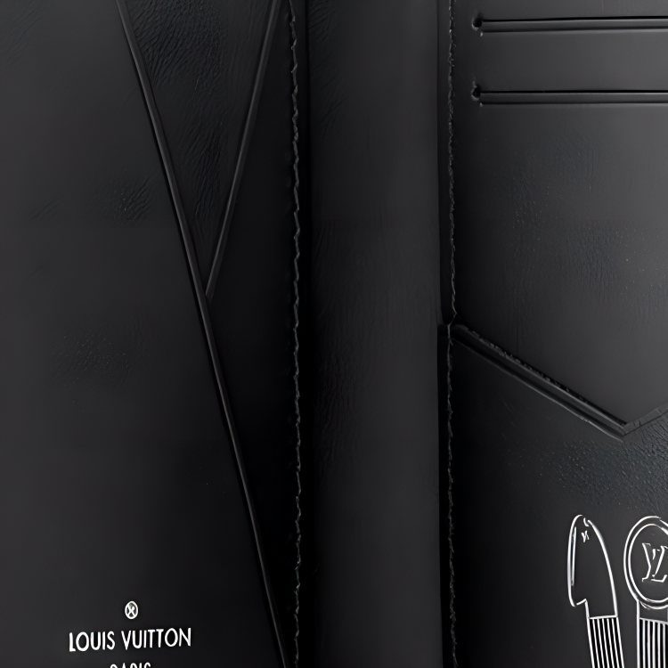 Мужской кошелек Louis Vuitton Blason Denim (синий) — фото 5