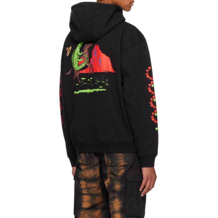 Мужское худи Brain Dead SS23 Hoodie (черное) — фото 5