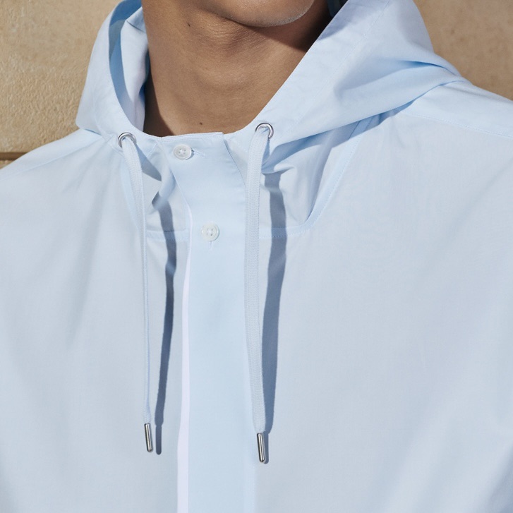 Мужская куртка Hermes Hooded Jacket (ледяной цвет) — фото 3