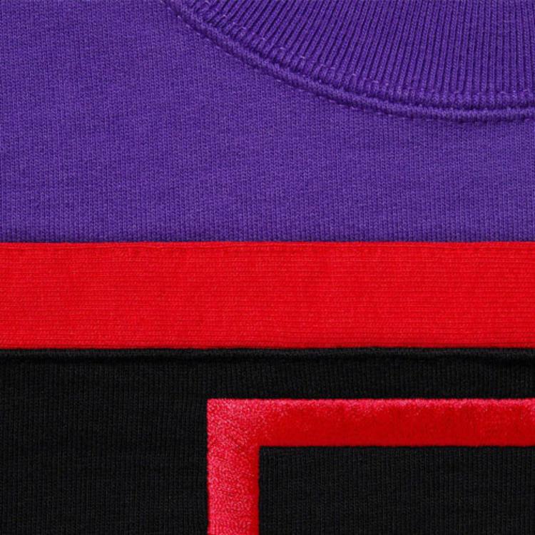 Худи Supreme SS21 Week 1 Paneled Crewneck (двухцветная) — фото 3