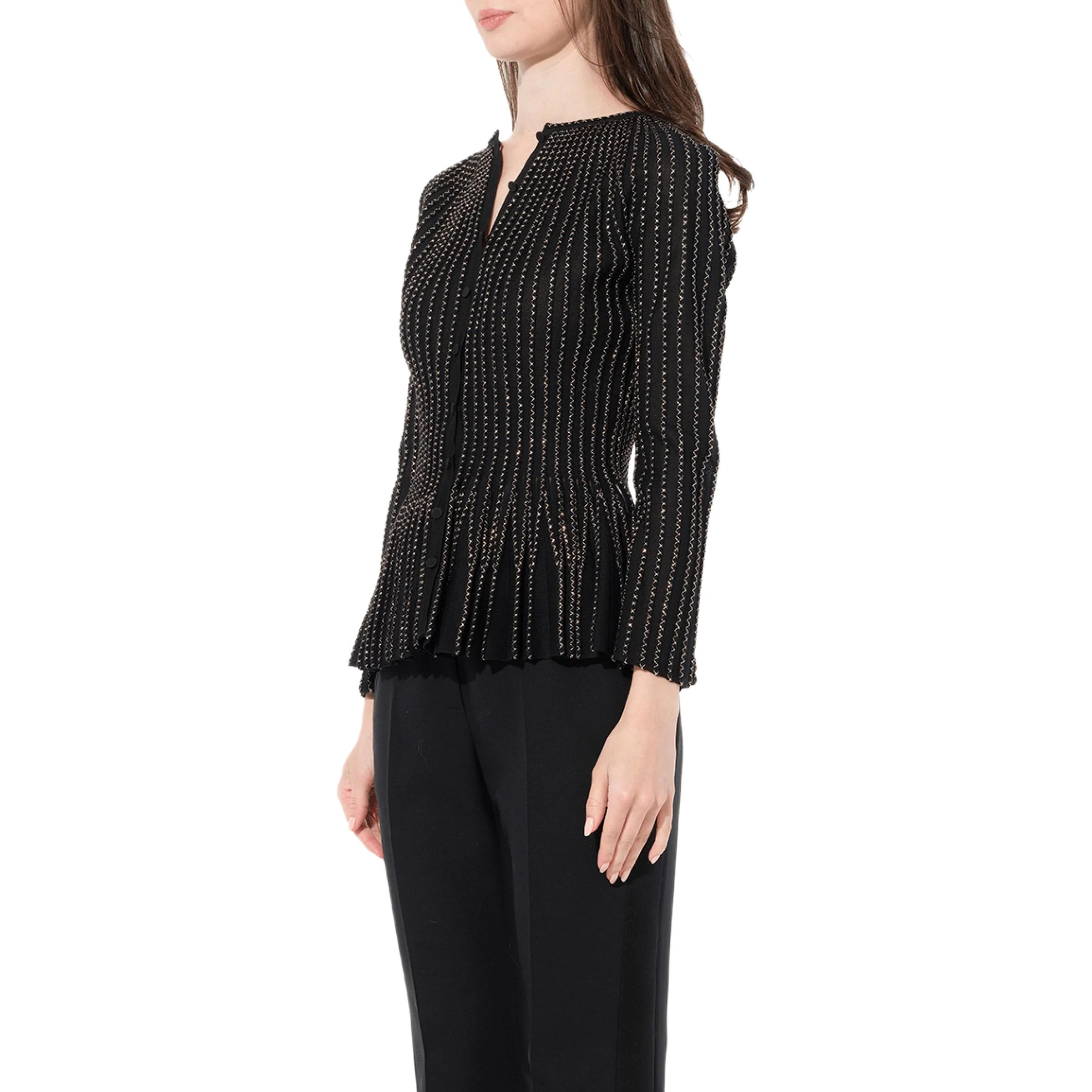 Женский свитер Alexander McQueen Knitwear (черный) — фото 8