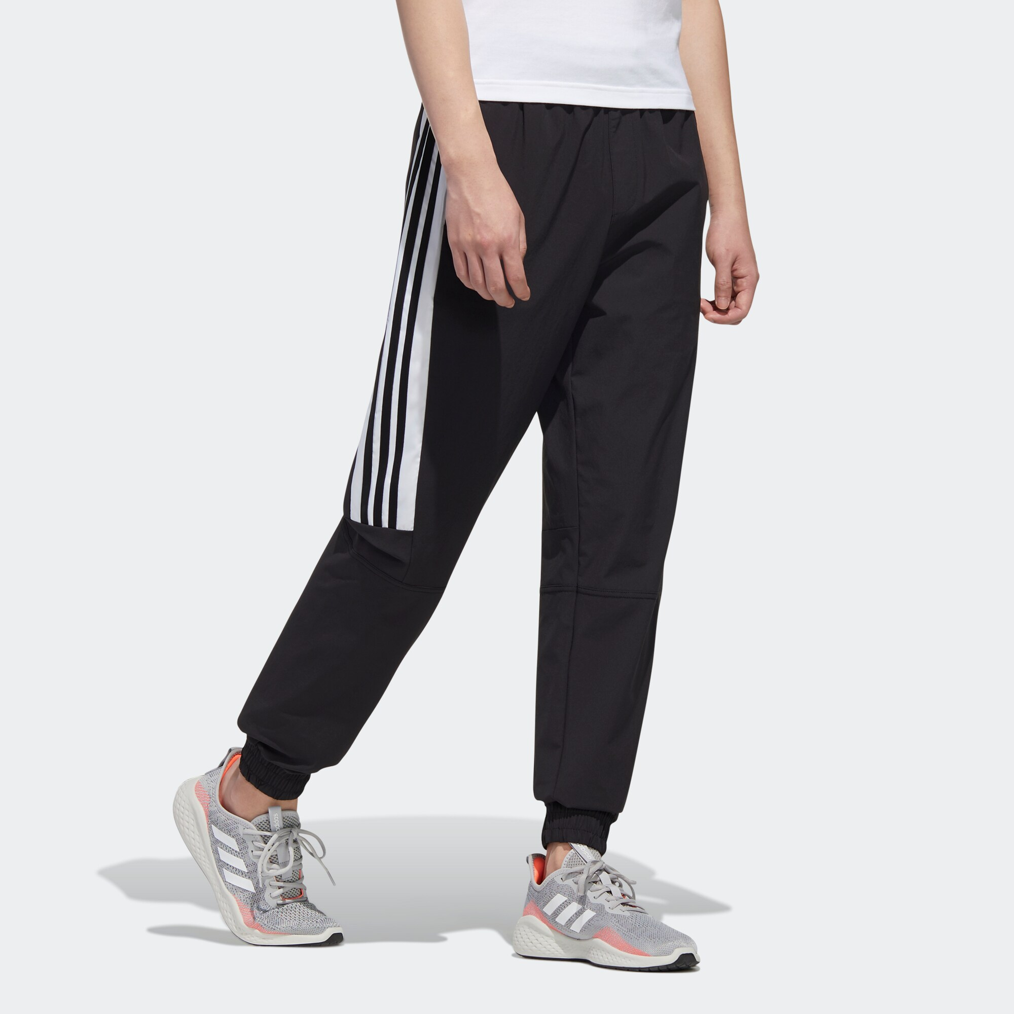 Мужские штаны adidas neo (черно-белые) — фото 5
