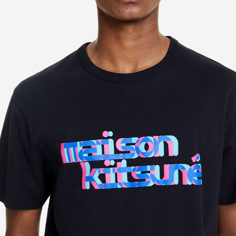 Мужская футболка Maison Kitsune T (белая) — фото 4