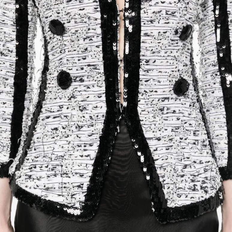 Женская куртка BALMAIN SS25 (черная) — фото 5