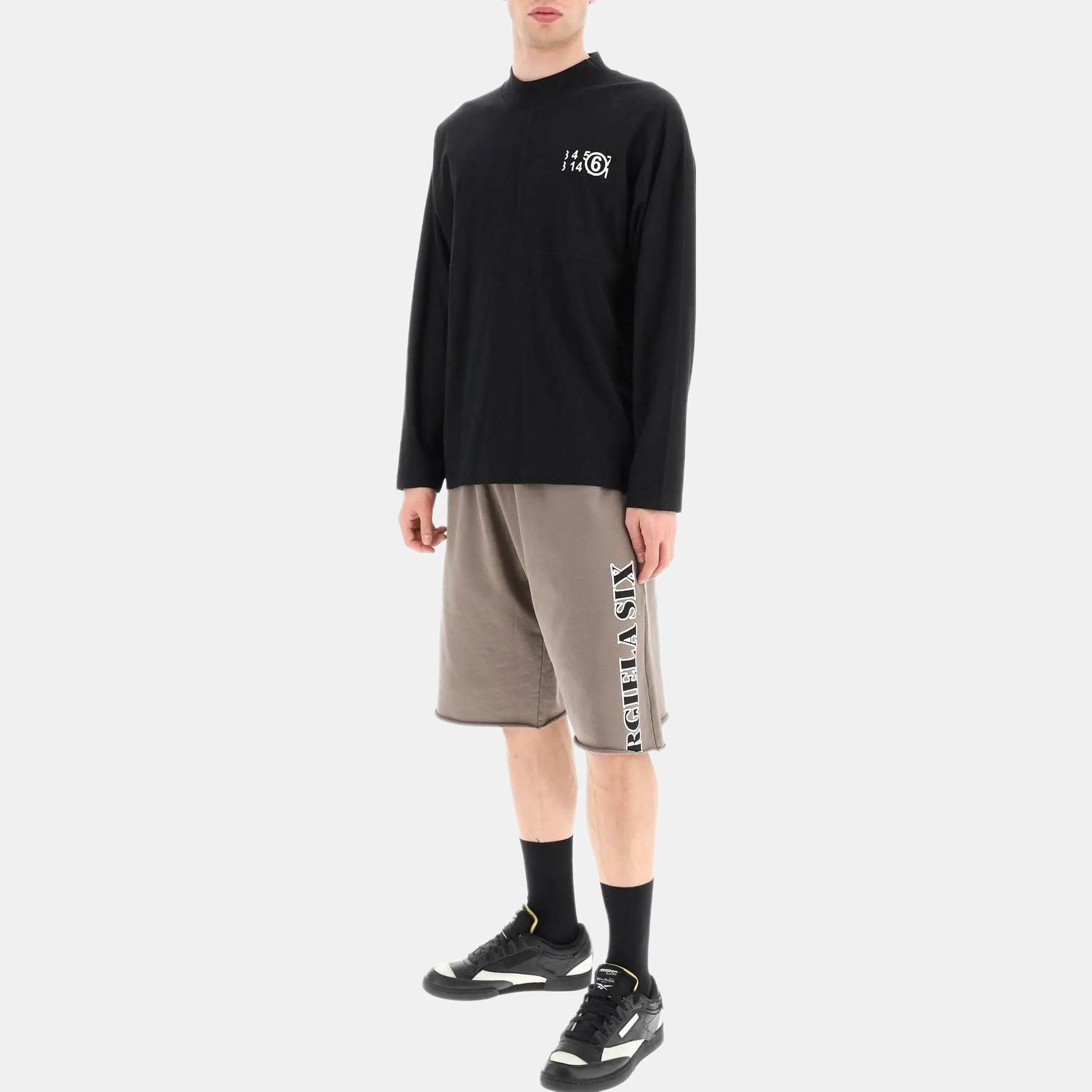 MM6 Maison Margiela Logo Printed Bermuda Shorts
