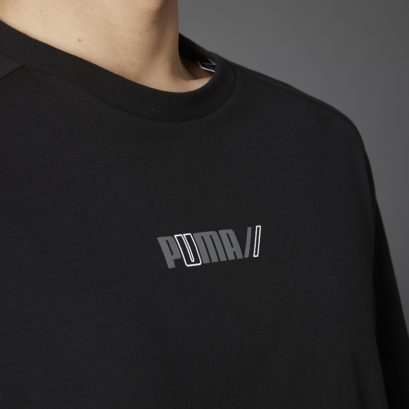 Мужская футболка PUMA T (черная) — фото 4