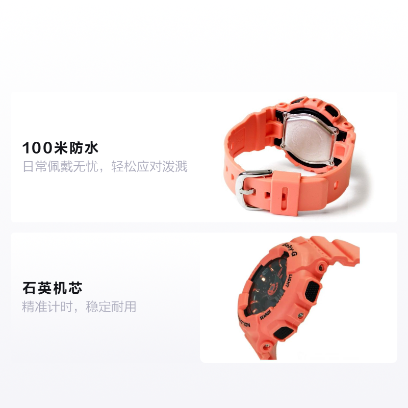 Женские часы Casio BABY-G (черные) — фото 2