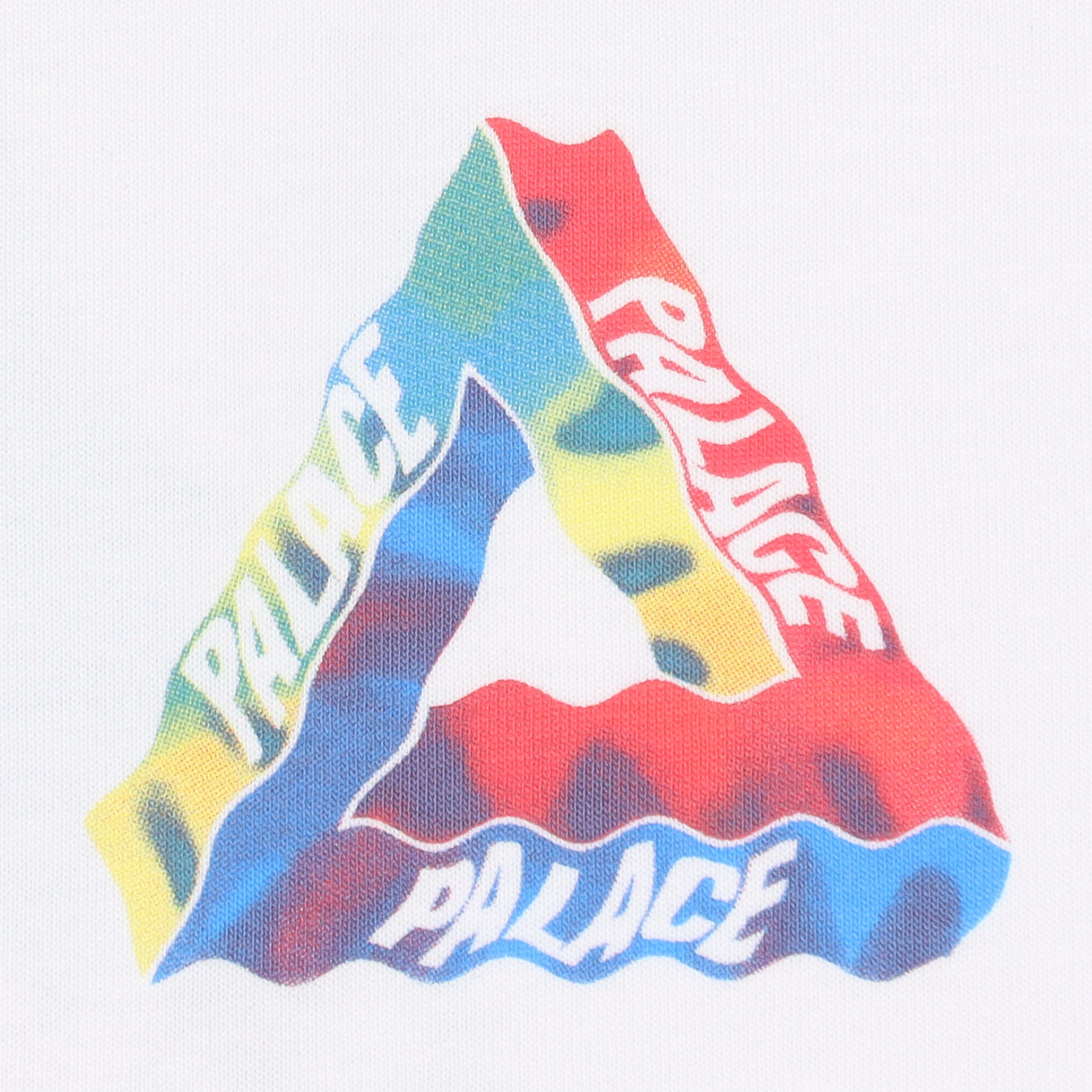 Футболка Palace SS22 Tri-visions T-shirt White T (белая) — Белый — фото 3