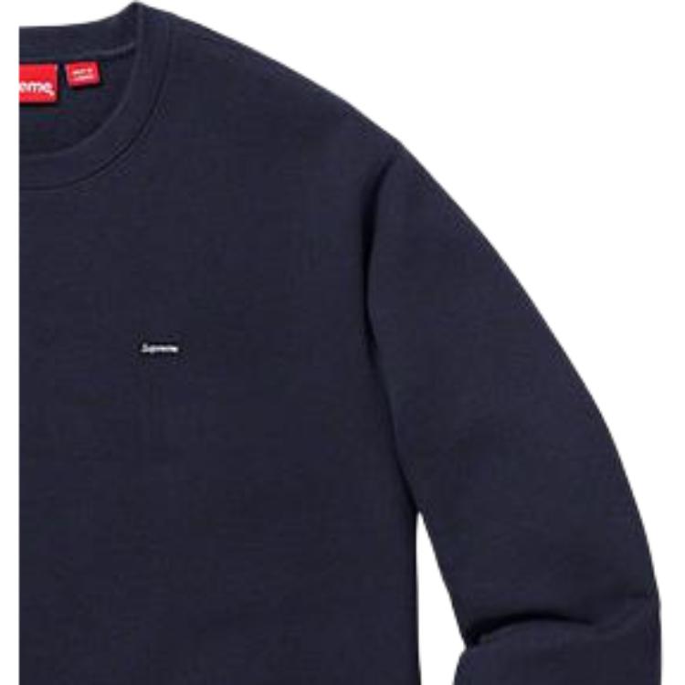 Худи Supreme FW19 Week 8 Small Box Crewneck (темно-синее) — фото 5