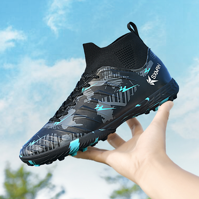 DOUBLE STAR 88 Abrasion Resistant Lightweight Wear resistant And Lightweight Soccer Shoes Unisex Black