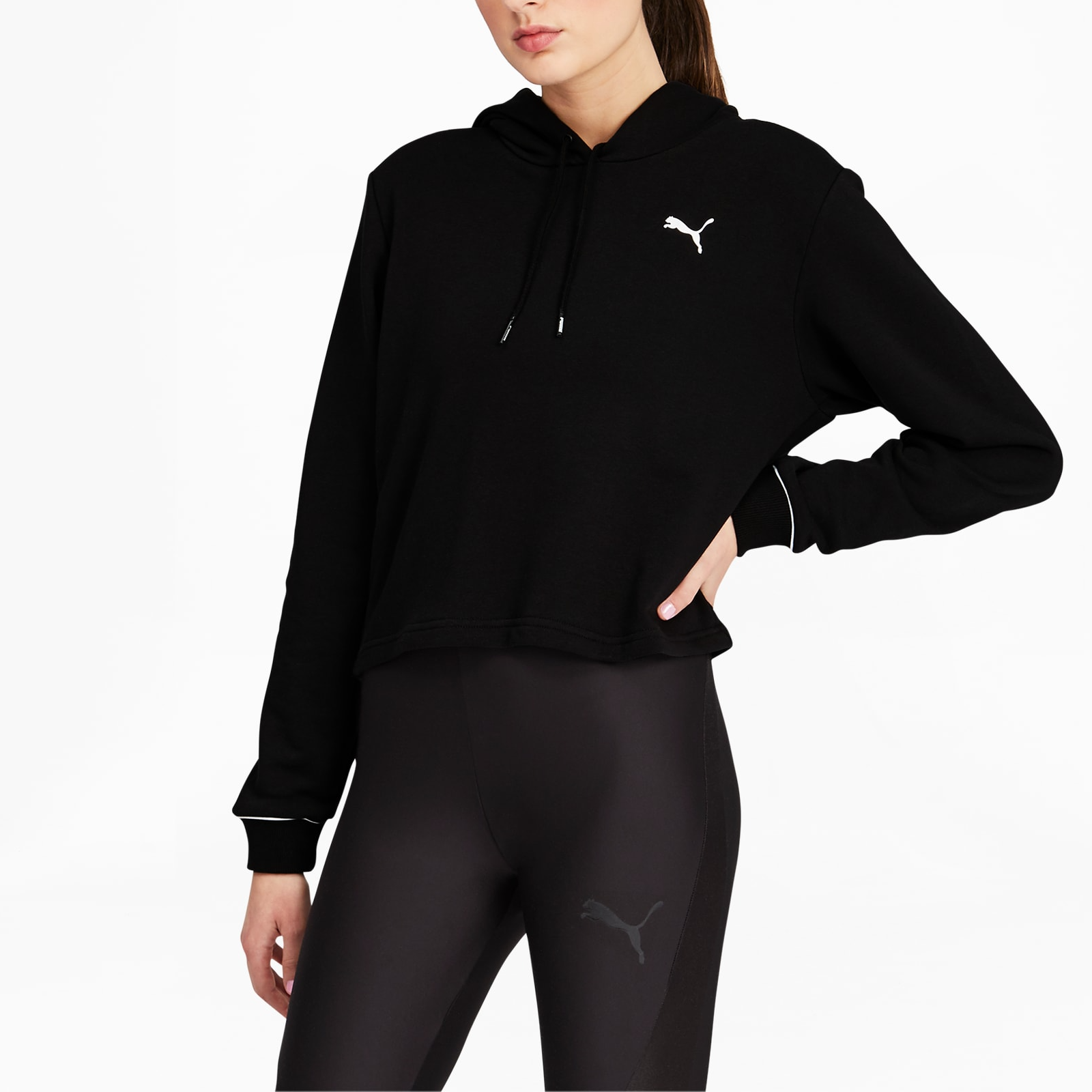 Худи PUMA Style Cat Hoodie WMNS (черное) — фото 4