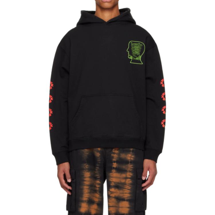 Мужское худи Brain Dead SS23 Hoodie (черное) — фото 3