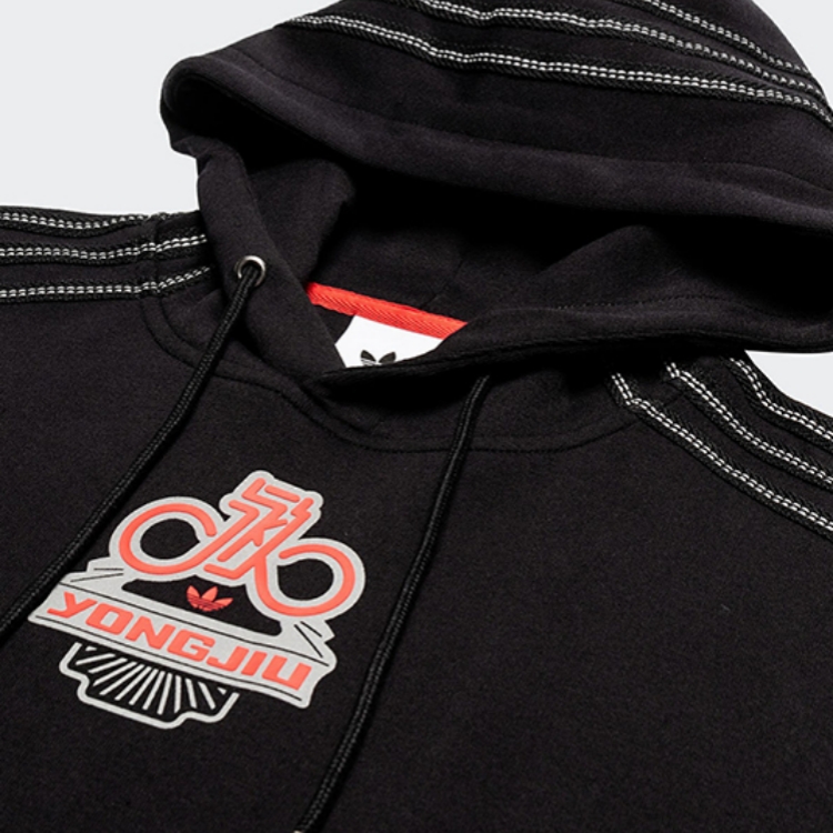 Мужское худи adidas originals x Forever (черное) — фото 3