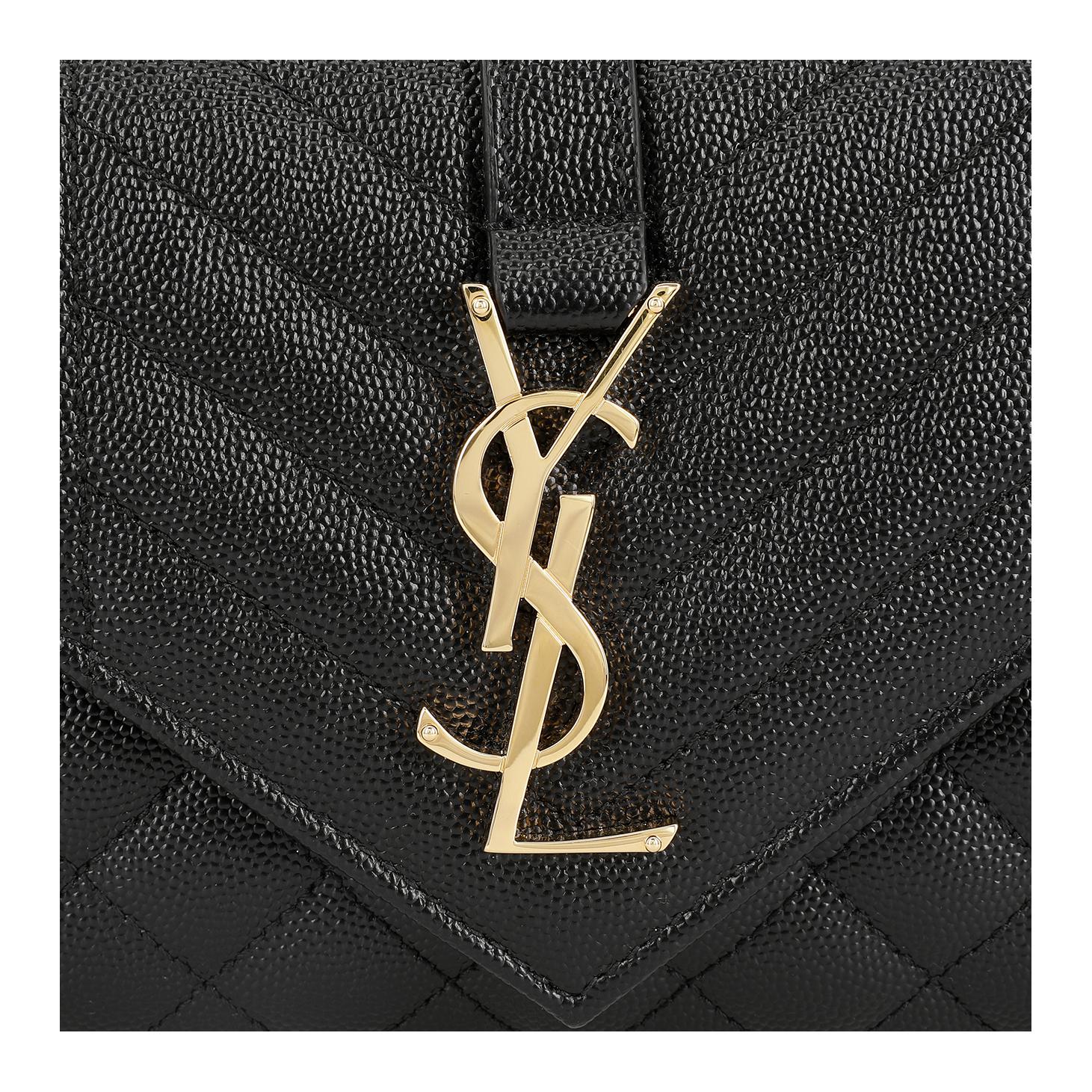 Женская сумка SAINT LAURENT ENVELOPE (черная) — фото 8