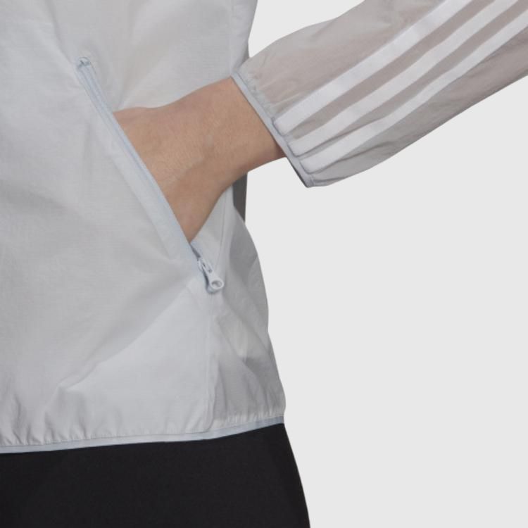Женская куртка adidas Windbreaker (синяя) — фото 6