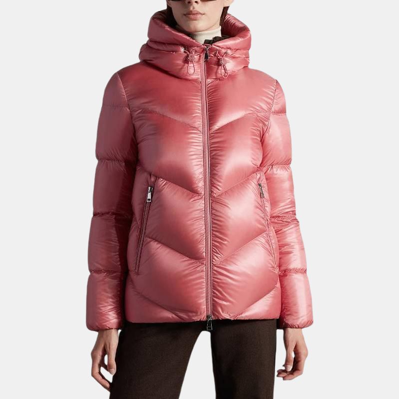 Женские куртка Moncler (розовый) — фото 4