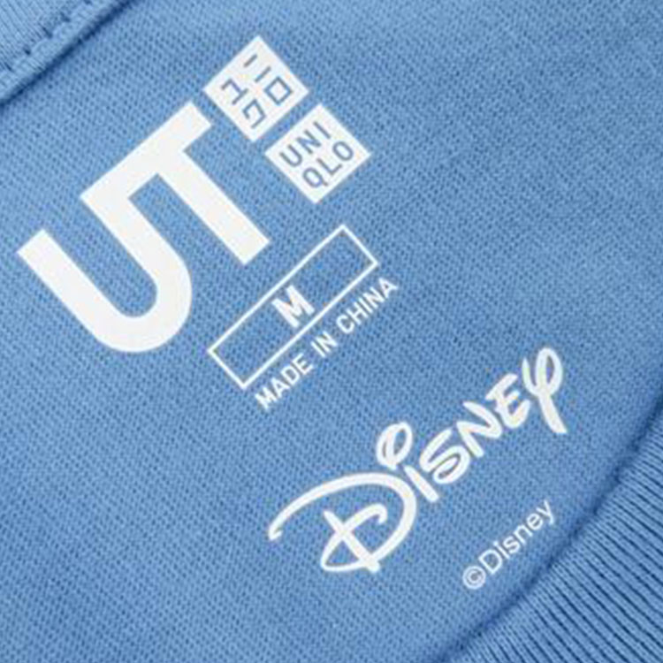 Футболка UNIQLO × Disney/ (голубая) — фото 3