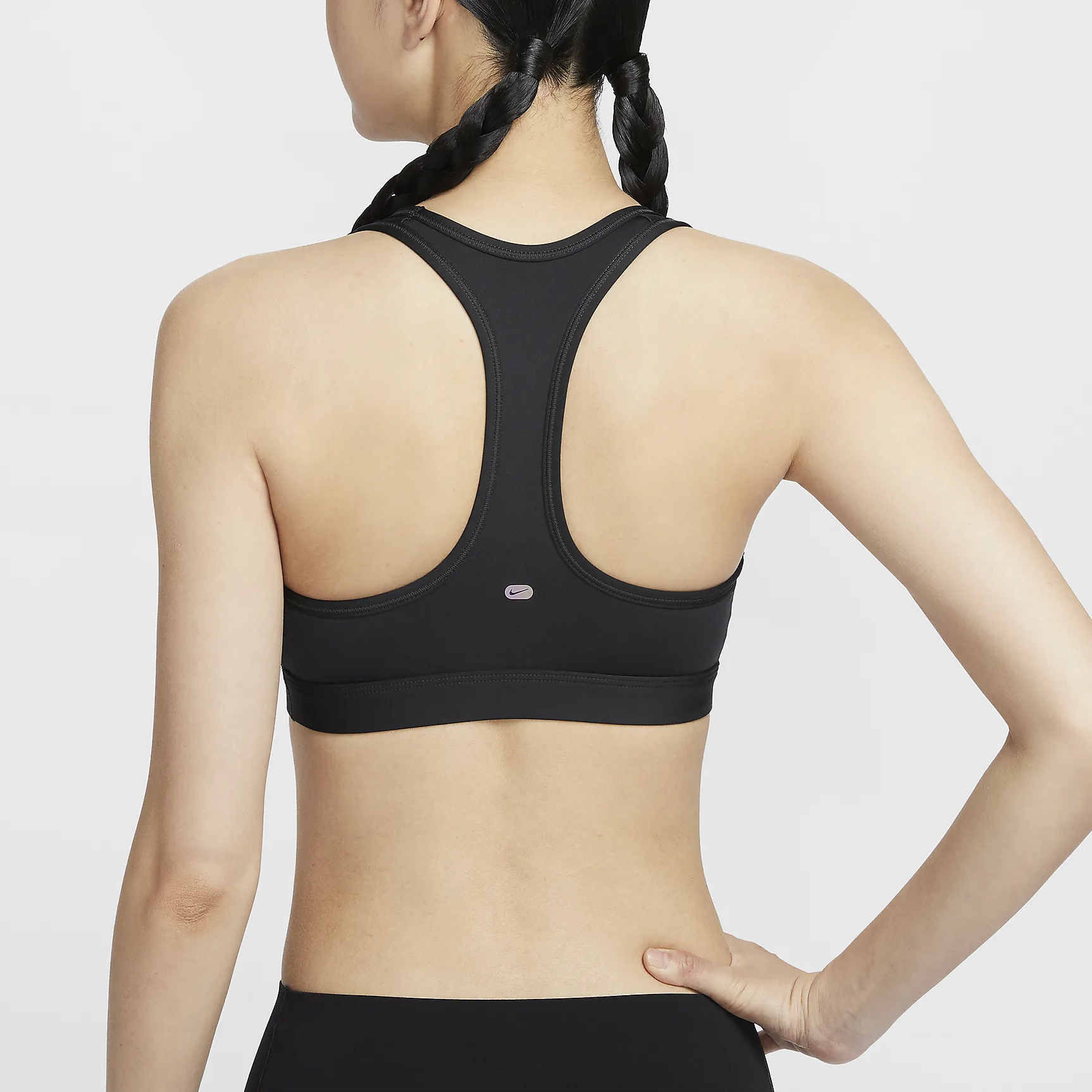 Nike Swoosh Medium Support Sports Underwear Women’s Gray Black